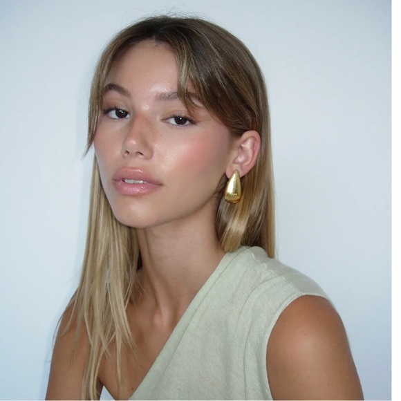 Heaven Mayhem Rain Drop Earrings - Lg & Sm - Gold - Picture 1 of 10